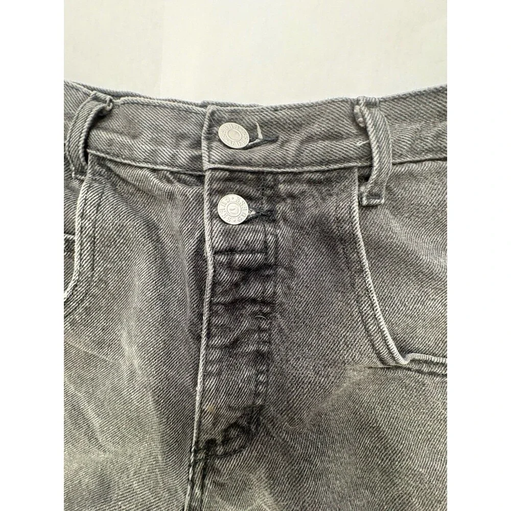 Vintage 90s GUESS by Georges Marciano Denim Shorts Womens 29 Black Gray USA